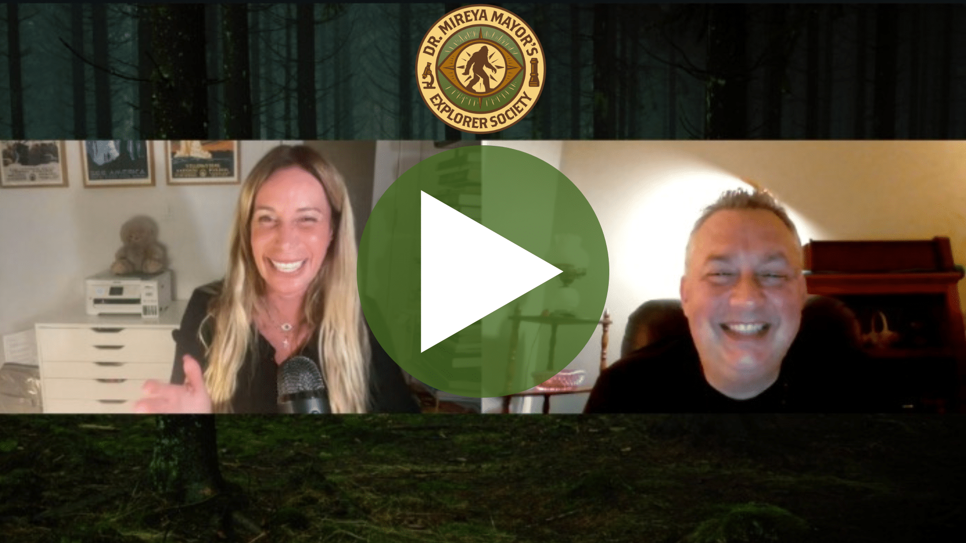 Dr. Mireya Mayor with Famed British Explorer Adam Davies 1 Dr. Mireya Mayor with Famed British Explorer Adam Davies